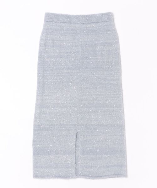 STYLEBLOCK（スタイルブロック）の「ラメシャギーニットタイトスカート（スカート・レディース・ライトグレー/アイボリー/ブラック・M）」の4枚目の写真