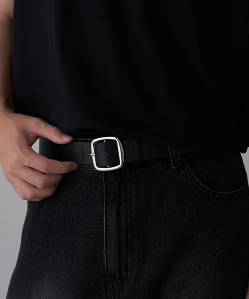 COLONY 2139（コロニートゥーワンスリーナイン）の「リアルレザーピンバックルベルト（ベルト・メンズ・ブラック・FREE）」の4枚目の写真