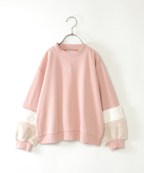 ikka(イッカ)の「袖フェイクファー刺繍裏毛プルオーバー(120~160cm)(スウェット・キッズ・ブラック/オフホワイト/マジェンタ/ブルー・120/130/140/150/160)」の18枚目の写真