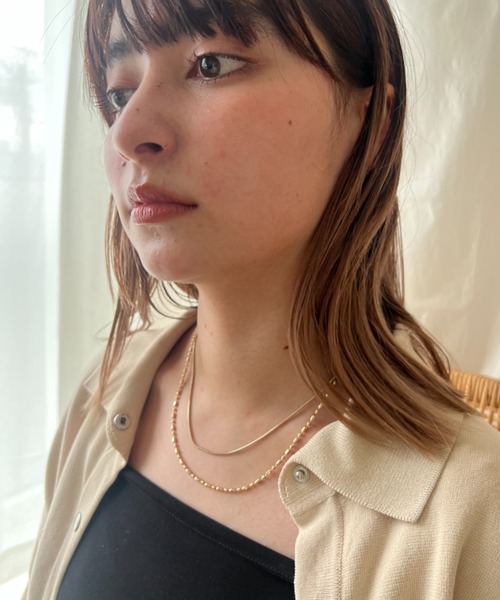 ciite'(シーテ)の「2連チェーンネックレス(ネックレス・レディース・シルバー/ゴールド・FREE)」の16枚目の写真