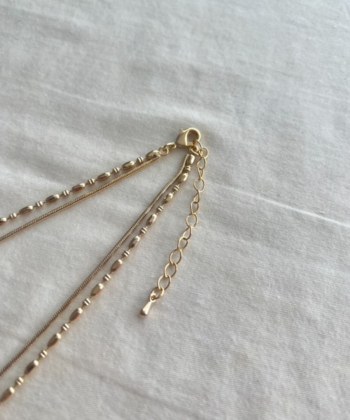ciite'(シーテ)の「2連チェーンネックレス(ネックレス・レディース・シルバー/ゴールド・FREE)」の12枚目の写真