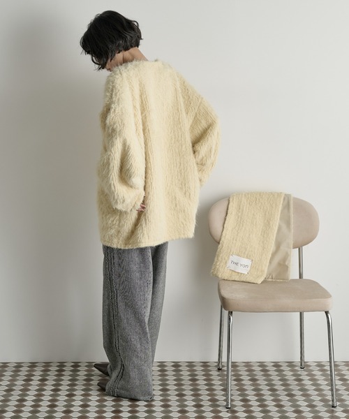 THE YOn（ザヨン）の「ストールセットヘアリーシャギーノーカラー