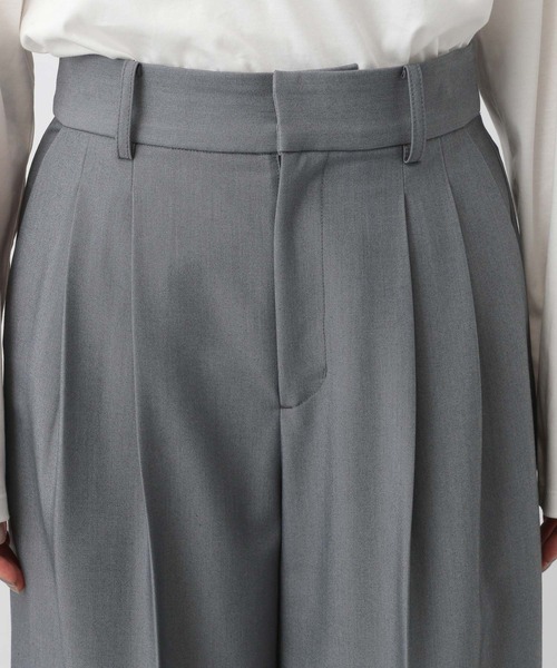 A part by（アパートバイ）の「タックワイドパンツ（スラックス・レディース・グレー/ブラック・SMALL/MEDIUM）」の16枚目の写真
