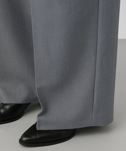 A part by（アパートバイ）の「タックワイドパンツ（スラックス・レディース・グレー/ブラック・SMALL/MEDIUM）」の18枚目の写真