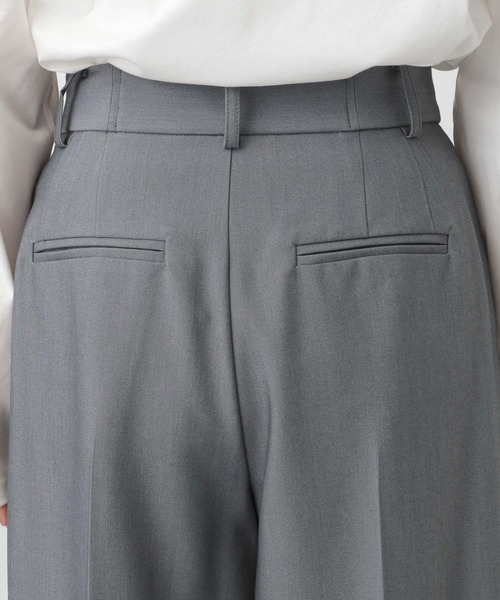 A part by（アパートバイ）の「タックワイドパンツ（スラックス・レディース・グレー/ブラック・SMALL/MEDIUM）」の19枚目の写真