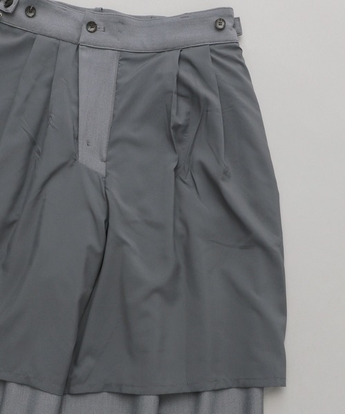 A part by（アパートバイ）の「タックワイドパンツ（スラックス・レディース・グレー/ブラック・SMALL/MEDIUM）」の20枚目の写真