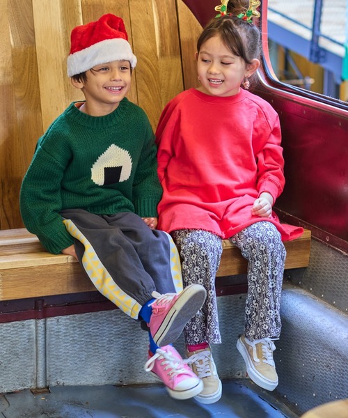 BIG FIELD（ビッグフィールド）の「トライアングルスウェットパンツ（スウェットパンツ・キッズ・チャコール/レッド/オフホワイト・80/90/95/100/110/120/130/140/150）」の17枚目の写真