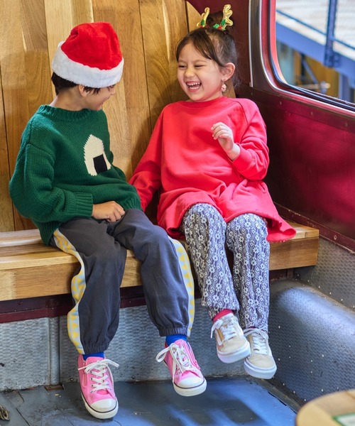 BIG FIELD（ビッグフィールド）の「トライアングルスウェットパンツ（スウェットパンツ・キッズ・チャコール/レッド/オフホワイト・80/90/95/100/110/120/130/140/150）」の18枚目の写真