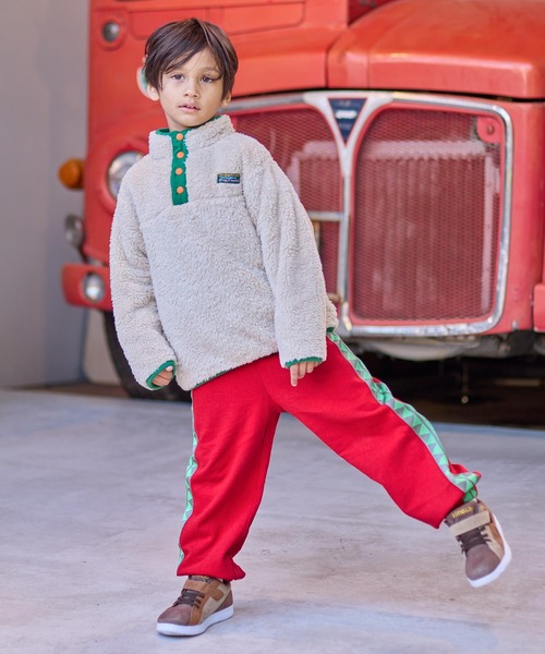 BIG FIELD（ビッグフィールド）の「トライアングルスウェットパンツ（スウェットパンツ・キッズ・チャコール/レッド/オフホワイト・80/90/95/100/110/120/130/140/150）」の12枚目の写真