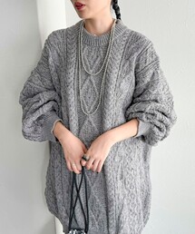 fredy emue | 【Oldderby Knitwear】Cable Supersized Pullover(ニット/セーター)