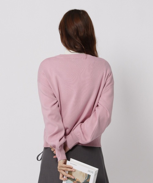 3.3 Field Trip （3.3フィールドトリップ）の「3.3 Field Trip／ハート刺繍ニット（ニット/セーター・レディース・グレー/ピンク/ホワイト・FREE）」の20枚目の写真