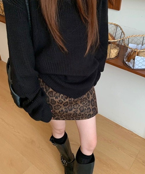 HALEY PESCA（ヘーリーペスカ）の「HALEY PESCA/レオパードミニスカート（スカート・レディース・レオパード・SMALL/MEDIUM/LARGE）」の4枚目の写真