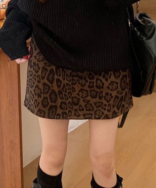 HALEY PESCA（ヘーリーペスカ）の「HALEY PESCA/レオパードミニスカート（スカート・レディース・レオパード・SMALL/MEDIUM/LARGE）」の5枚目の写真