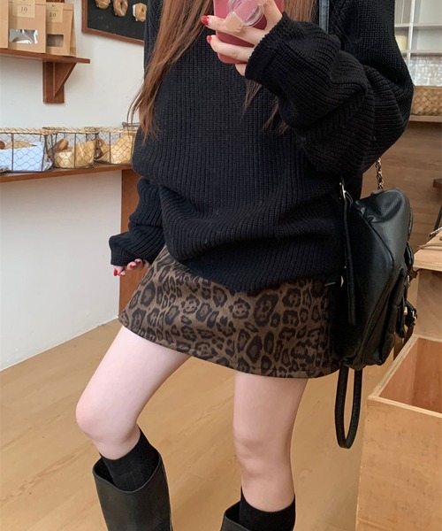 HALEY PESCA（ヘーリーペスカ）の「HALEY PESCA/レオパードミニスカート（スカート・レディース・レオパード・SMALL/MEDIUM/LARGE）」の6枚目の写真