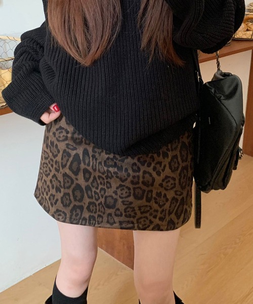 HALEY PESCA（ヘーリーペスカ）の「HALEY PESCA/レオパードミニスカート（スカート・レディース・レオパード・SMALL/MEDIUM/LARGE）」の7枚目の写真