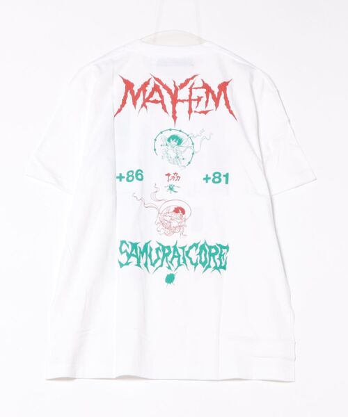 SAMURAI CORE(サムライコア)の「【SAMURAI CORE x MAYHEM】Graphic Design T(Tシャツ/カットソー・メンズ・ブラック/ホワイト・LARGE/MEDIUM)」の3枚目の写真