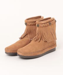 Minnetonka(~lgJ)́yMINNETONKAznC gbv obN Wbp[ u[c HI TOP BACK ZIP BOOTS(u[c)