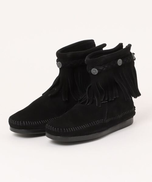 Minnetonka(ミネトンカ)の「【MINNETONKA】ハイ トップ バック ジッパー ブーツ HI TOP BACK ZIP BOOTS(ブーツ・レディース・ダークブラウン/ライトブラウン/ブラウン/グレー/ブラック・US6/US5.5/US5)」の2枚目の写真