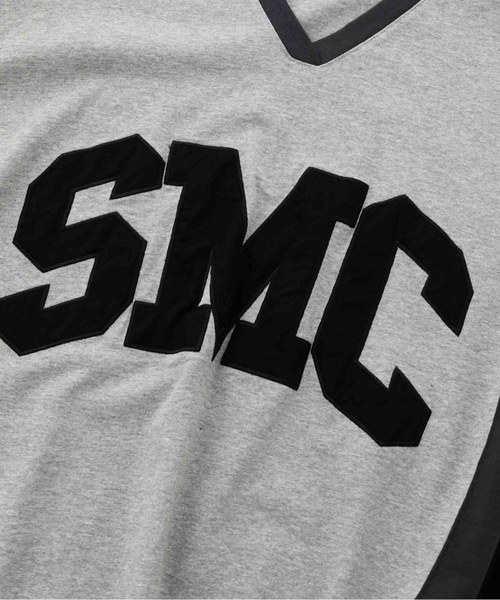 SEA(シー)の「SMC Vネック オーバーサイズプルオーバー(Tシャツ/カットソー・レディース・グレー/ネイビー・ONE SIZE)」の10枚目の写真