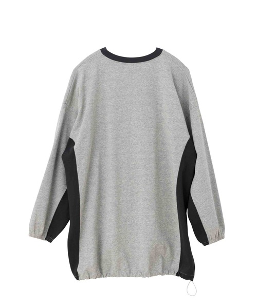 SEA(シー)の「SMC Vネック オーバーサイズプルオーバー(Tシャツ/カットソー・レディース・グレー/ネイビー・ONE SIZE)」の15枚目の写真