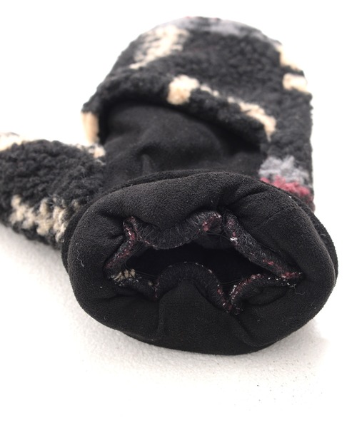 PENDLETON（ペンドルトン）の「PENDLETON ペンドルトン HARDING BOA MITTENS ハーディング ジャガードボア グローブ ミトン 手袋（手袋・レディース・オフホワイト/ブラック/ベージュ・FREE）」の8枚目の写真