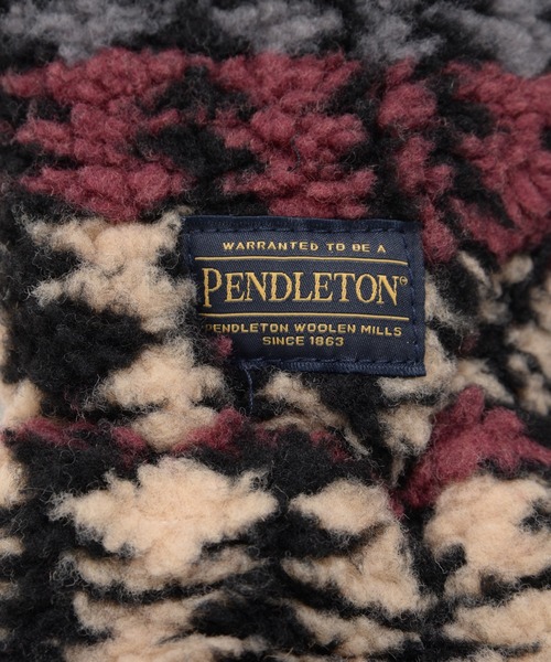 PENDLETON（ペンドルトン）の「PENDLETON ペンドルトン HARDING BOA MITTENS ハーディング ジャガードボア グローブ ミトン 手袋（手袋・レディース・オフホワイト/ブラック/ベージュ・FREE）」の9枚目の写真