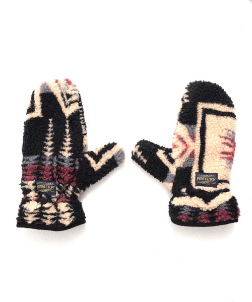 PENDLETON（ペンドルトン）の「PENDLETON ペンドルトン HARDING BOA MITTENS ハーディング ジャガードボア グローブ ミトン 手袋（手袋・レディース・オフホワイト/ブラック/ベージュ・FREE）」の12枚目の写真