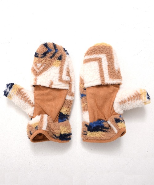 PENDLETON（ペンドルトン）の「PENDLETON ペンドルトン HARDING BOA MITTENS ハーディング ジャガードボア グローブ ミトン 手袋（手袋・レディース・オフホワイト/ブラック/ベージュ・FREE）」の11枚目の写真
