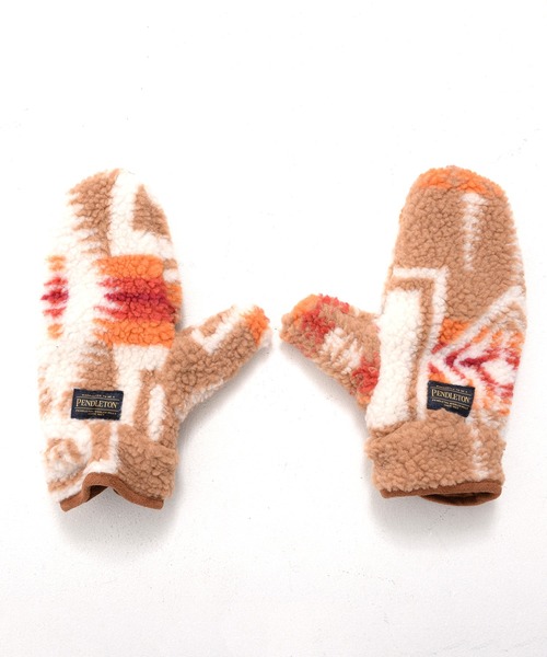 PENDLETON（ペンドルトン）の「PENDLETON ペンドルトン HARDING BOA MITTENS ハーディング ジャガードボア グローブ ミトン 手袋（手袋・レディース・オフホワイト/ブラック/ベージュ・FREE）」の14枚目の写真