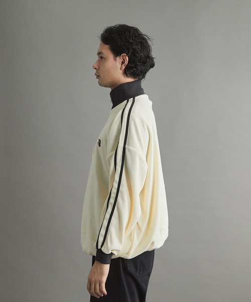 VIBGYOR（ヴィブジョー）の「【wit】フリースハーフZIP(CN)（スウェット・メンズ・グレー/ブラック/ベージュ/オレンジ/オフホワイト・MEDIUM/LARGE）」の7枚目の写真