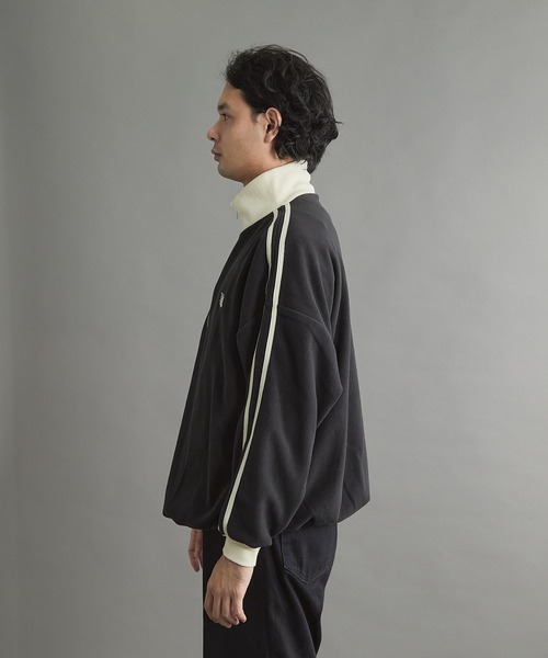 VIBGYOR（ヴィブジョー）の「【wit】フリースハーフZIP(CN)（スウェット・メンズ・グレー/ブラック/ベージュ/オレンジ/オフホワイト・MEDIUM/LARGE）」の14枚目の写真