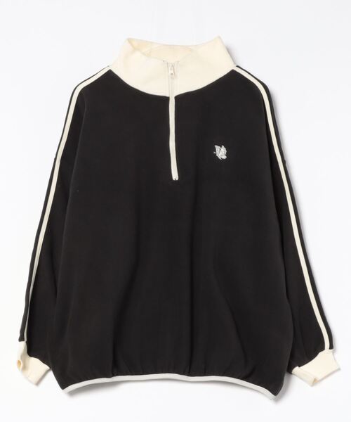 VIBGYOR（ヴィブジョー）の「【wit】フリースハーフZIP(CN)（スウェット・メンズ・グレー/ブラック/ベージュ/オレンジ/オフホワイト・MEDIUM/LARGE）」の18枚目の写真