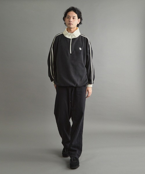 VIBGYOR（ヴィブジョー）の「【wit】フリースハーフZIP(CN)（スウェット・メンズ・グレー/ブラック/ベージュ/オレンジ/オフホワイト・MEDIUM/LARGE）」の17枚目の写真