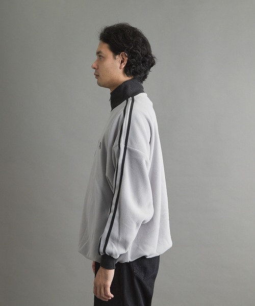 VIBGYOR（ヴィブジョー）の「【wit】フリースハーフZIP(CN)（スウェット・メンズ・グレー/ブラック/ベージュ/オレンジ/オフホワイト・MEDIUM/LARGE）」の20枚目の写真