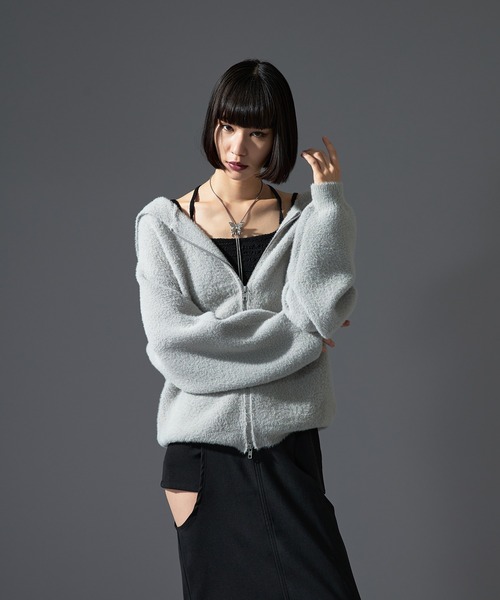 セール】シャギーニットフーディ（ニット/セーター）｜Ellno de Mavie