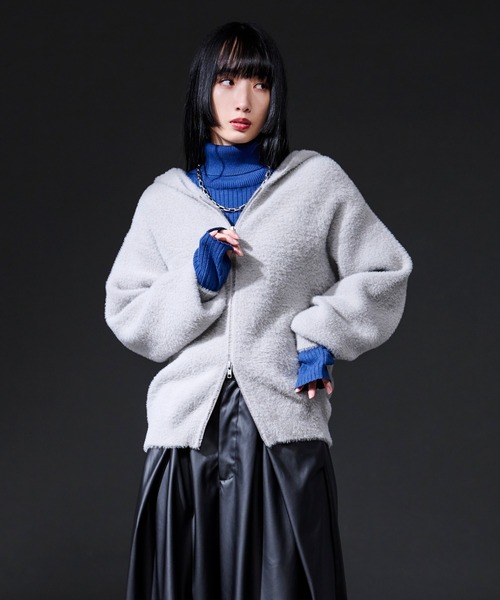 セール】シャギーニットフーディ（ニット/セーター）｜Ellno de Mavie