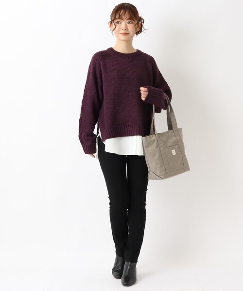 one'sterrace（ワンズテラス）の「anello スプラッシュA4トート（トートバッグ・レディース・ブラック系8/グレー系4/カーキ系5・99）」の11枚目の写真