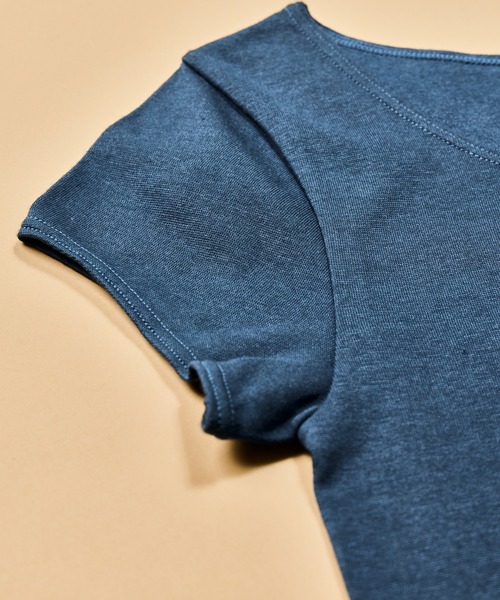 me. / ミードット コットンシルク フレンチスリーブ me-18357 HPI（インナーウェア/肌着）｜me.（ミードット）