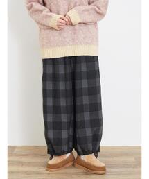 Samansa Mos2 | 柄アソート裾絞りワイドパンツ(その他パンツ)