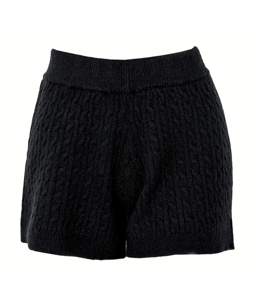 Lunangelina(ルナアンヘリナ)の「Cable Knit Short Pants(その他パンツ・レディース・ブラック・フリー)」の10枚目の写真
