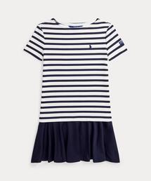 POLO RALPH LAUREN CHILDRENSWEAR（ポロ ラルフ ローレン チルドレンズウェア）の「ストライプド ストレッチ ポンチ ドレス（ワンピース・キッズ）」