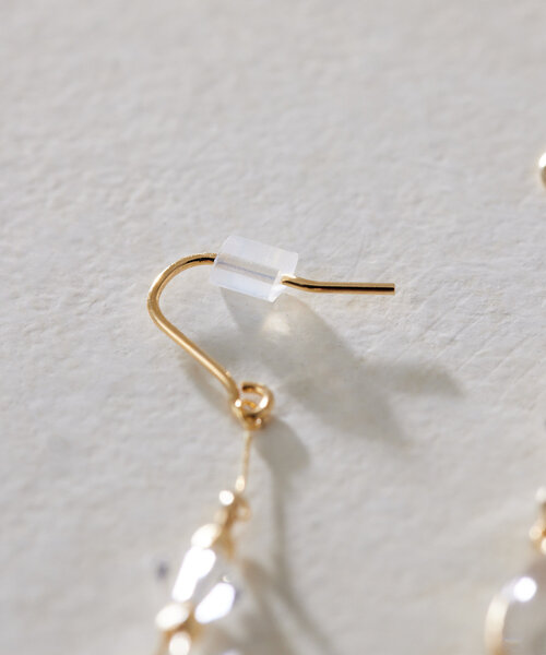 ear PAPILLONNER(イアパピヨネ)の「ラメドロップピアス(ピアス(両耳用)・レディース・シルバー/ゴールド・FREE)」の10枚目の写真