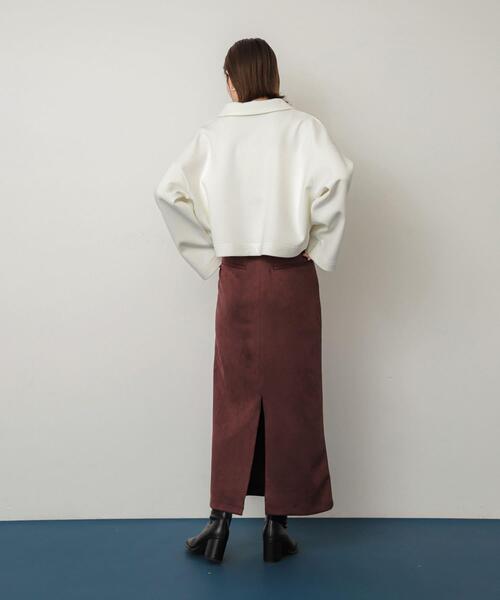SENSE OF PLACE by URBAN RESEARCH(センスオブプレイスバイアーバンリサーチ)の「ワイドスリーブエリツキクロップドトップ(Tシャツ/カットソー・レディース・ベージュ/ブラック/アイボリー・ONE)」の7枚目の写真