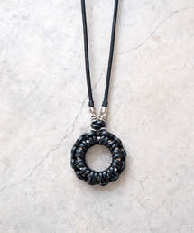 SENTI(ZeB)SENTI ZeB / LEATHER BRAID CIRCLE NECKLACE U[҂ݍ݃lbNX / 2032(lbNX)