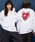 unrelaxingiANVOj́uI[o[TCY hJ OTVc 100/embroidery oversize T-shirtiTVc/Jbg\[jvbzCgn