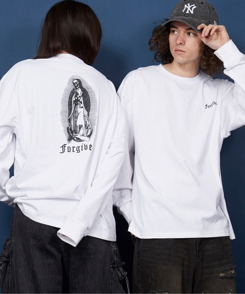 unrelaxing(アンリラクシング)の「オーバーサイズ 刺繍 ロングTシャツ 綿100%/embroidery oversize T-shirt(Tシャツ/カットソー・メンズ・ホワイト系7/ホワイト系9/ホワイト系4/ブラック系その他4/その他10/その他19/ホワイト系1/ホワイト系2/ブラック/ブラック×レッド/その他/その他6/その他14/ホワイト系5/ブラック系その他3/その他20/その他18/ライトブラック/ホワイト系6/その他8/ブラック系3/ブラック系1/ブラック系その他6/ホワイト系3/その他11/その他5/その他3/その他1/ブラック系/ブラック系その他7/スミクロ/ホワイト系8/その他17/その他16/その他15/ブラック系その他2/ホワイト系/その他21/その他12/その他9/その他7/その他4/ブラック系2/ブラック×ブルー/ブラック系その他・SMALL/MEDIUM/LARGE/X-LARGE)」の8枚目の写真