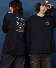 unrelaxing(ANVO)̃I[o[TCY hJ OTVc 100/embroidery oversize T-shirt(TVc/Jbg\[)