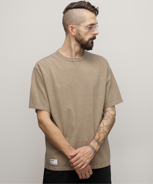 Schott PIGMENT OD SS T‑SHIRT — пигментированная оверсайз футболка
