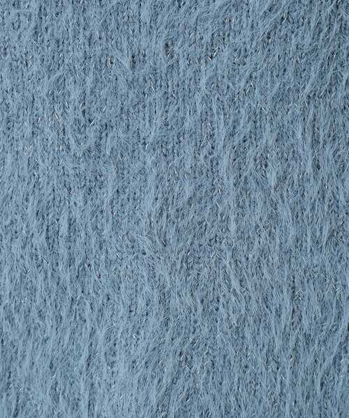 DRESKIP（ドレスキップ）の「◆【S-LL】大人上品な ラメフェザー ボートネックニット（ニット/セーター・レディース・オフホワイト/ブルー/チャコールグレー/ライトグレー・01/02/03/04）」の12枚目の写真