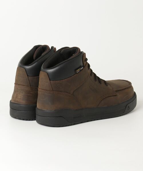 KEEN（キーン）の「GIBSON MID ESD / ギブソン ミッド イーエスディー / メンズ 安全靴（ブーツ・メンズ・ダークブラウン・26.5cm/27cm/27.5cm/28cm/26cm）」の2枚目の写真